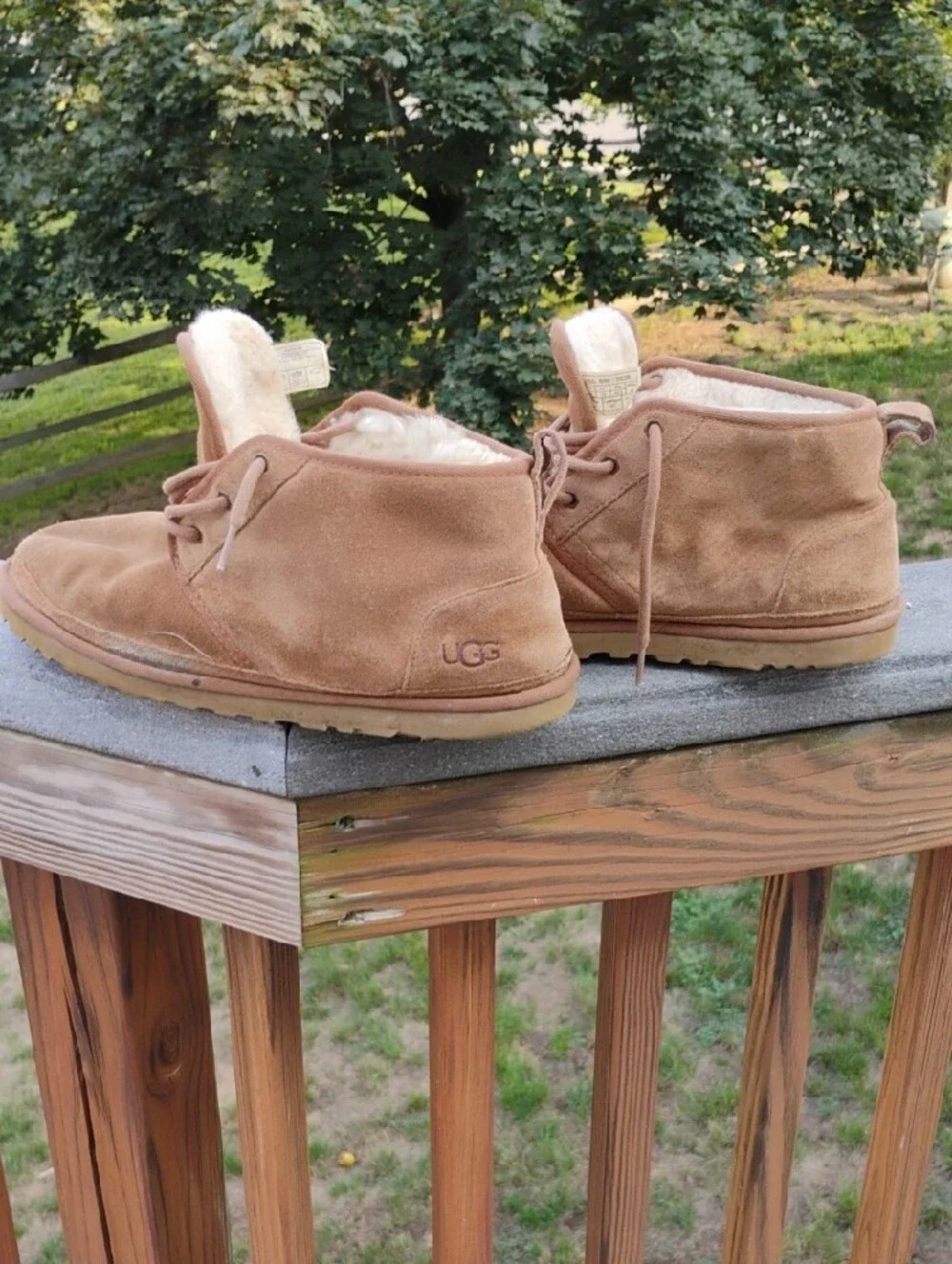 🔥UGG Men's Neumel Suede Chukka Boots Chestnut Gorpcore Good Condition Size 11